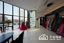 平安饰居万达婚纱店完工效果图
